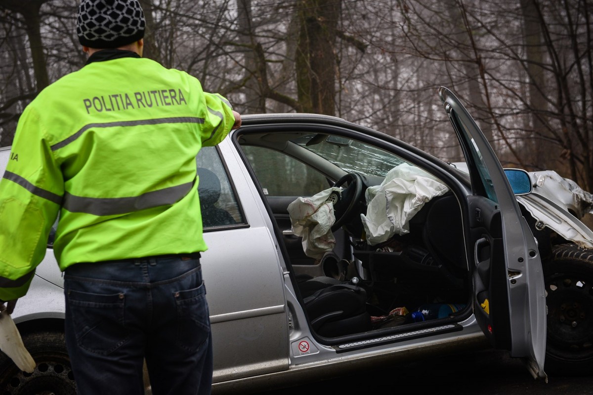ACTUALIZARE Accident pe DN1, la intersecția cu drumul spre Dobârca