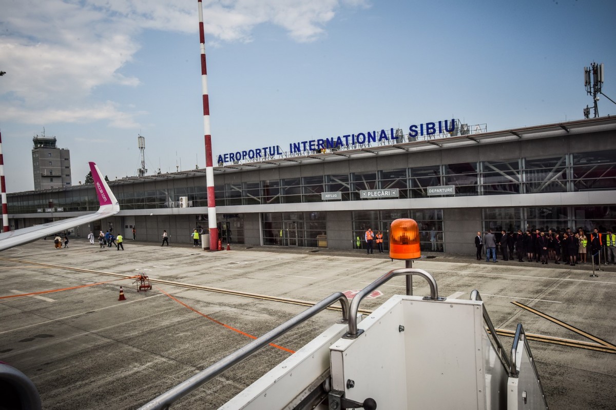Traficul pe Aeroportul Sibiu a crescut cu peste 60% în primele trei luni ale anului 2017