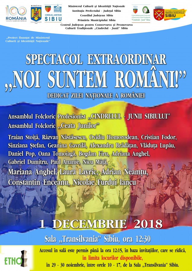 „Noi suntem români!”: Spectacolul extraordinar pregătit de Junii pentru toţi românii (CP)