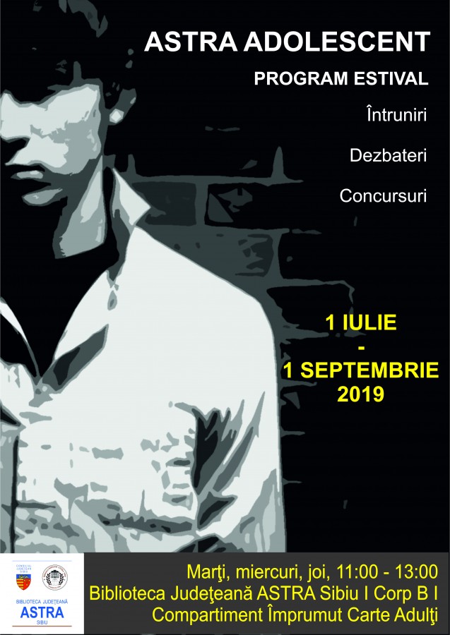 Program estival pentru adolescenți, la Biblioteca Județeană ASTRA Sibiu