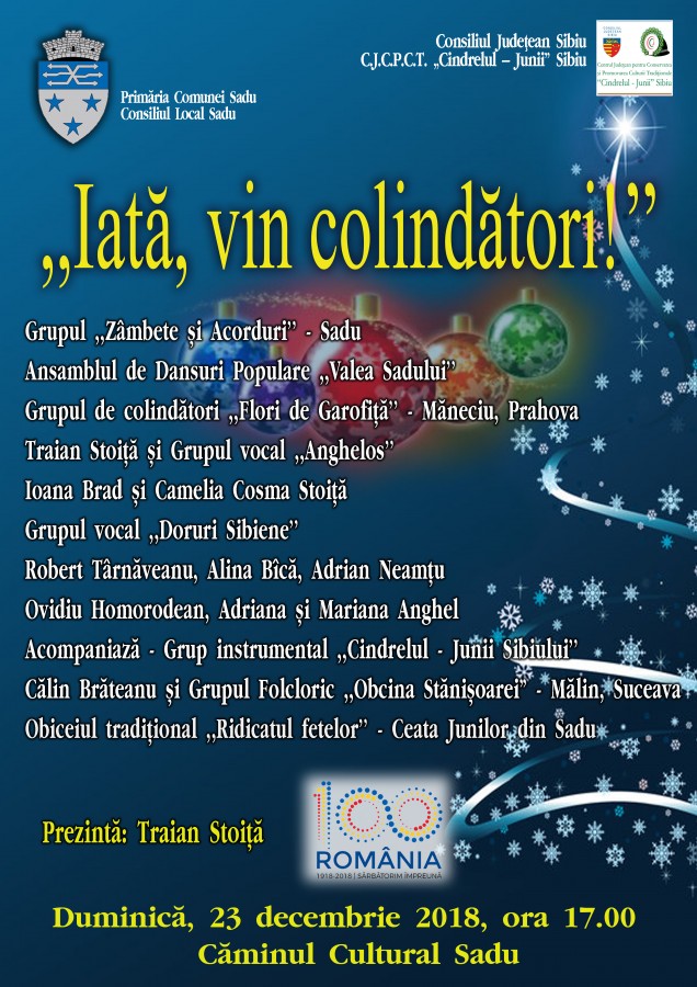 Concert de Colinde „Iată, vin colindători!” (CP)