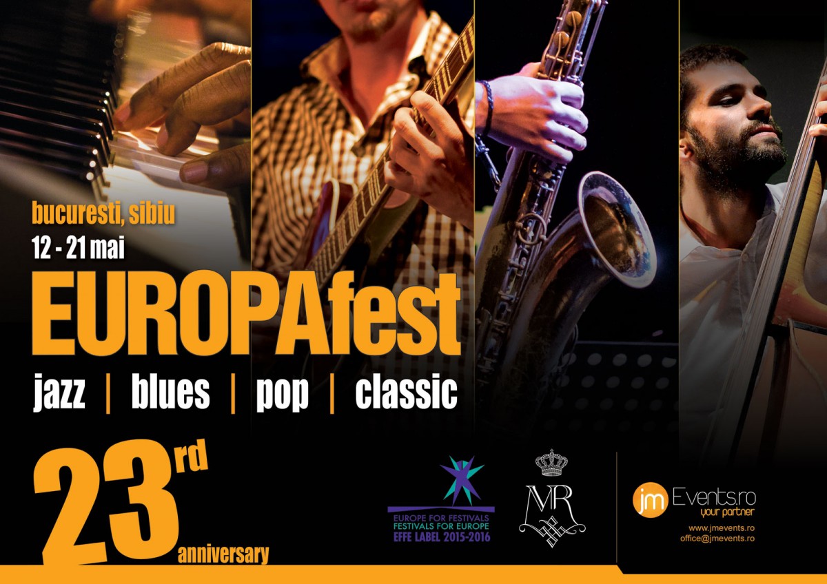 EUROPAfest 2016. 10 zile de jazz, blues, pop şi clasic