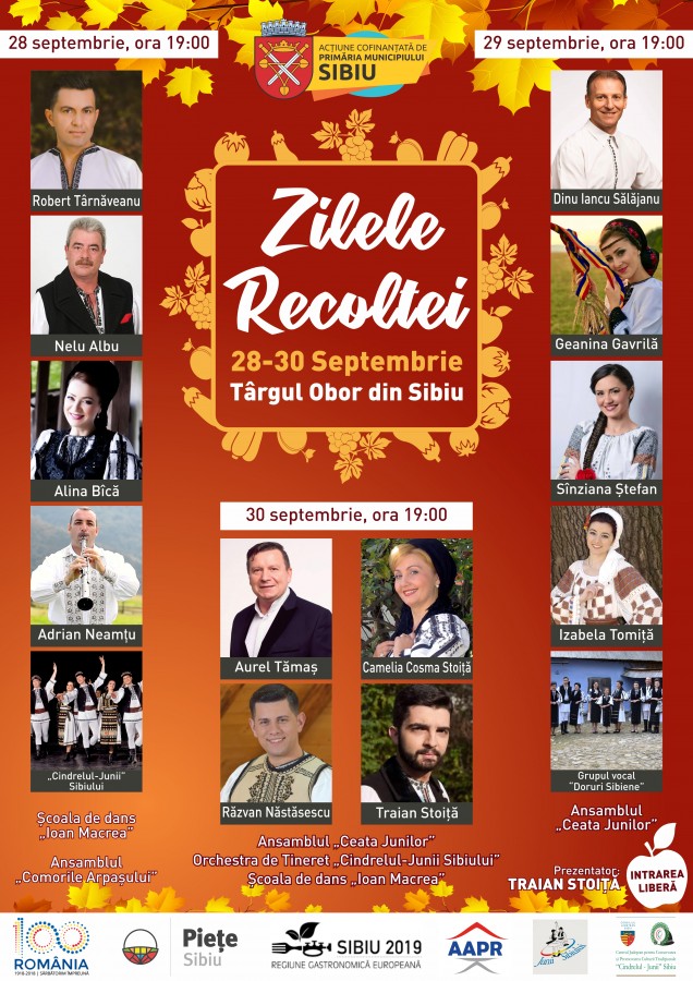 Zilele Recoltei - 40 de producători locali își scot produsele naturale la vânzare