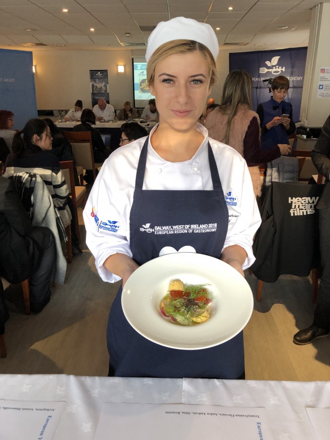 Andra Andriuc, reprezentanta Sibiului, a obținut locul 2 în finala European Young Chef Award