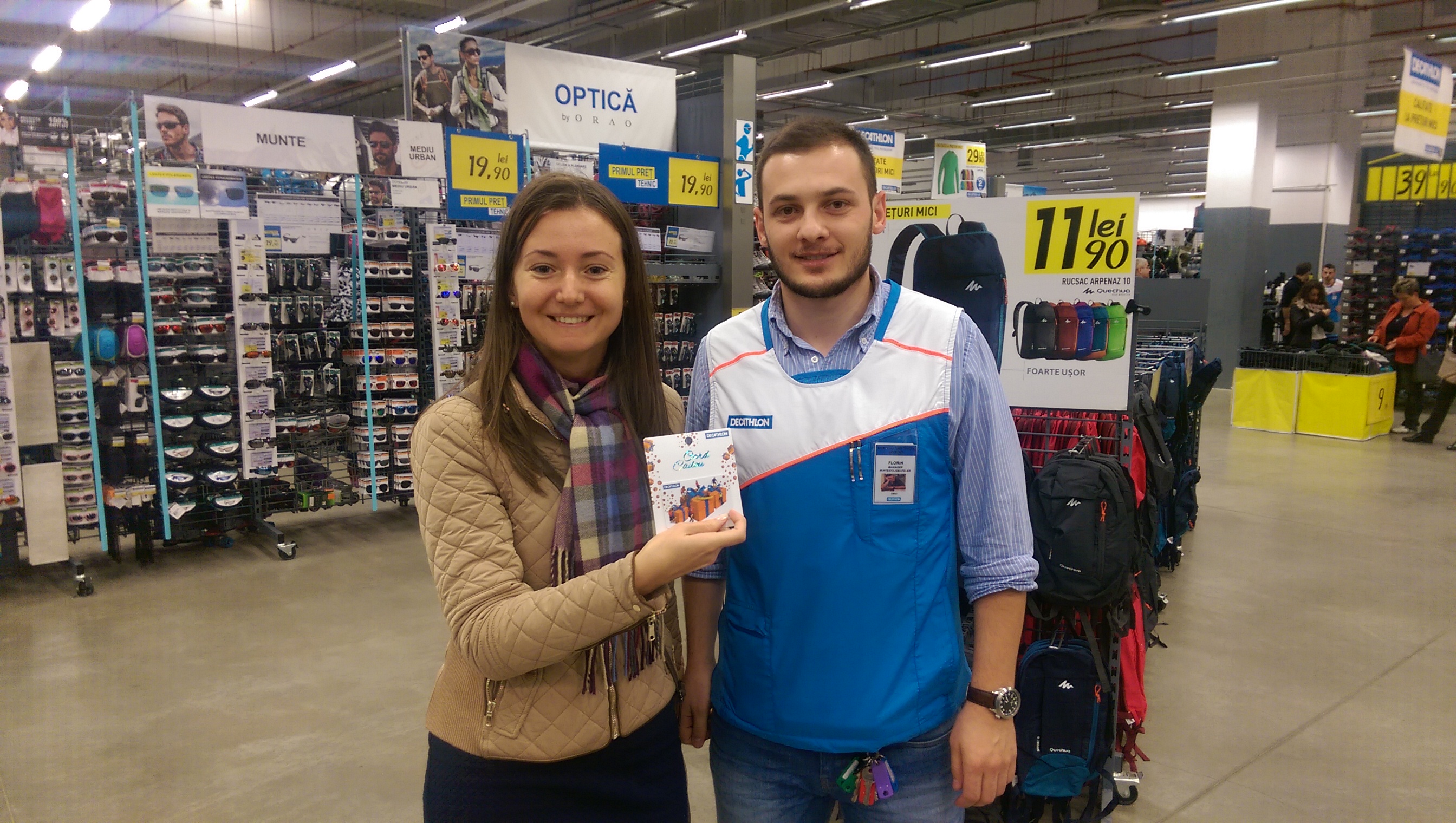 Andreea Maria Bucșa a câștigat premiul de 200 de lei de la Decathlon&;