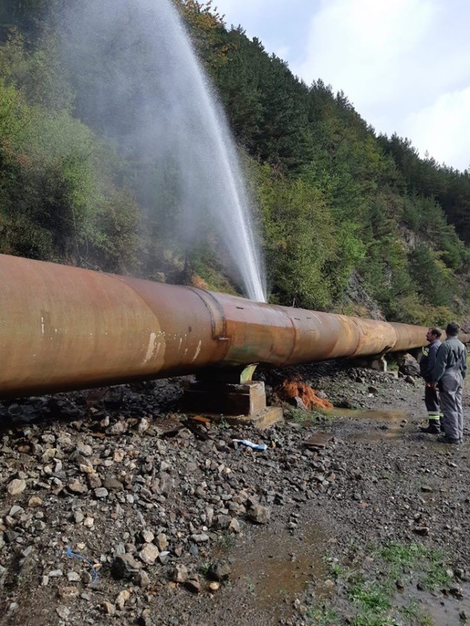 Interventie de urgență Apă Canal la aducțiunea Sadu–Sibiu