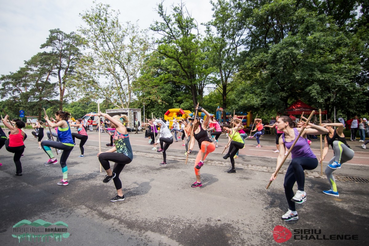 20 de zone sportive amenajate în Parcul Sub Arini, la Sibiu Challenge