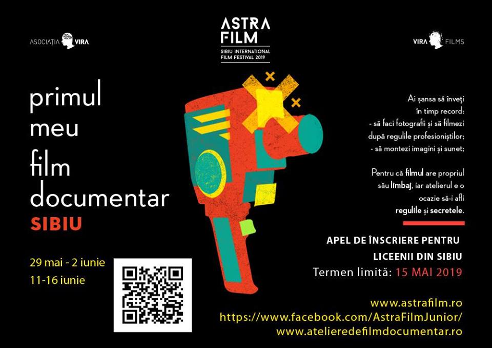 Astra Film a dat startul înscrierilor la Atelierul pentru liceeni Primul meu film documentar