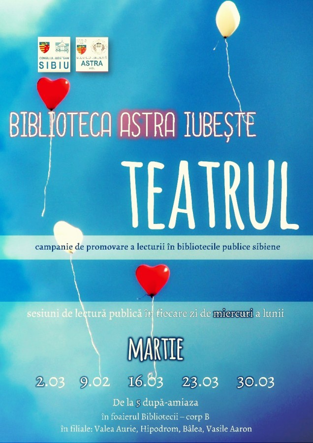 Biblioteca ASTRA  continuă campania de promovare a lecturii în bibliotecile publice sibiene