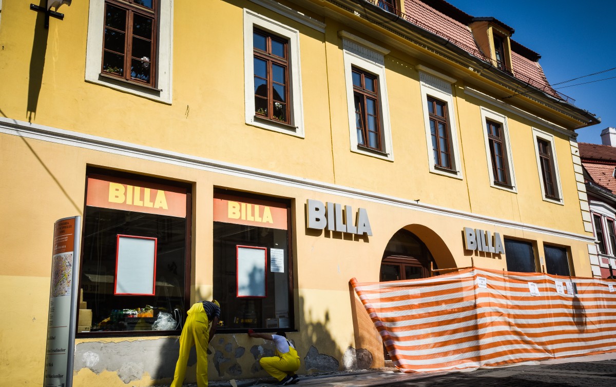 Carrefour în centrul Sibiului. Într-o săptămână