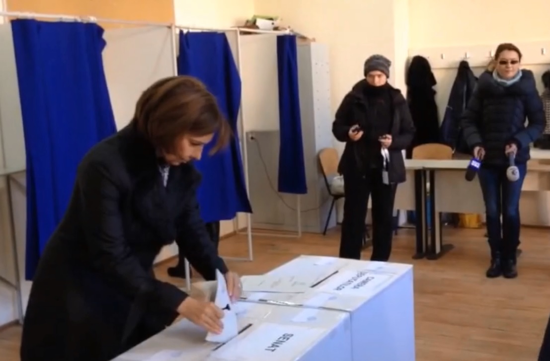 Carmen Iohannis a votat la Sibiu: 