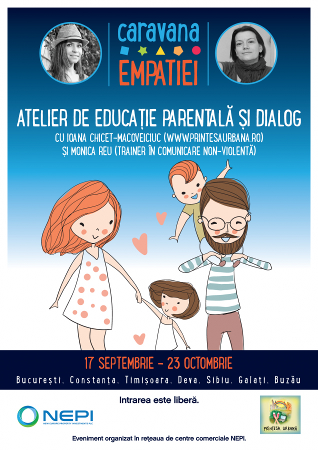 Cheițe care ne ajută în momentele tensionate cu copiii – atelier de parenting la mall