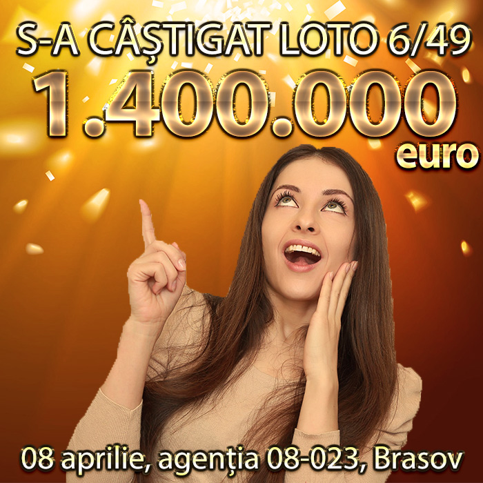 S-a câștigat premiul cel mare la Loto 6/49, în valoare de peste 1,4 milioane euro