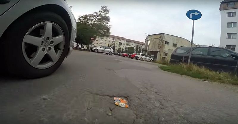 VIDEO – Arături de toamnă în spate la Dioda. Cele mai proaste străzi din Sibiu