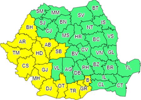 Sibiul sub cod galben de caniculă: temperaturile vor atinge 35 de grade