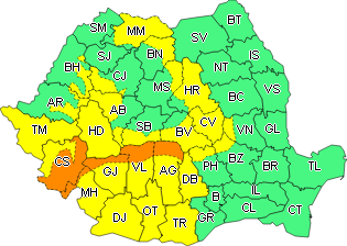 Revine iarna! Cod portocaliu de ninsoare și vânt puternic în sudul județului