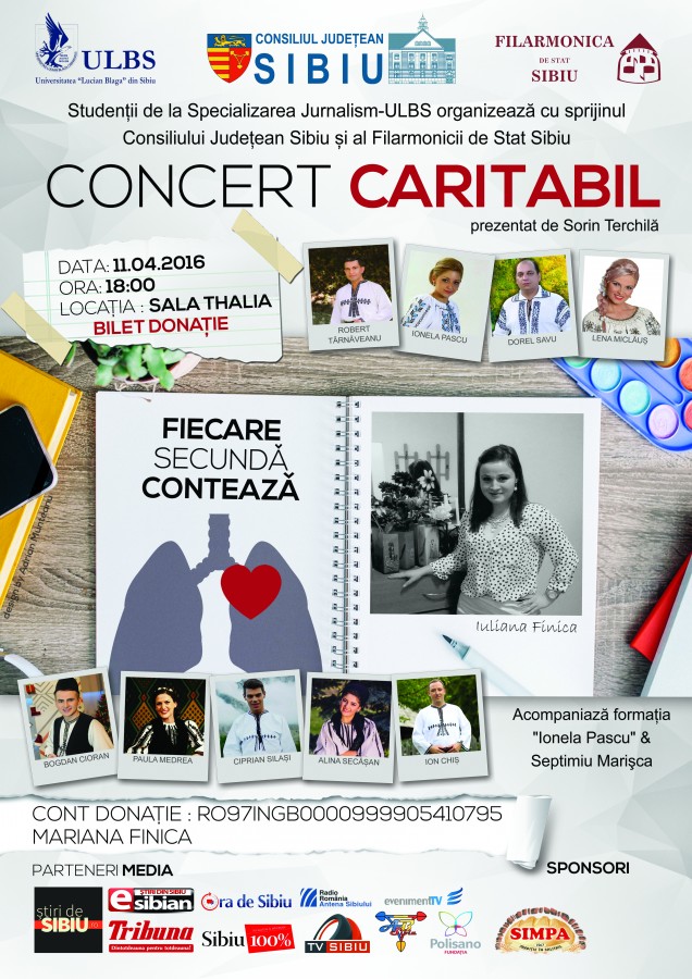 Studenții de la Jurnalism, concert caritabil pentru Iuliana