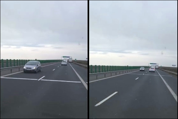 VIDEO Șofer filmat în timp ce conducea pe contrasens pe A1, direcția Arad -Nădlac