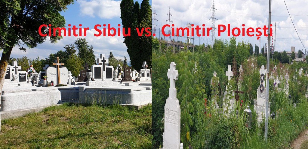 Sibiu, exemplu de bune practici pentru ploieșteni. Elementele comparate: cimitir, parcări...