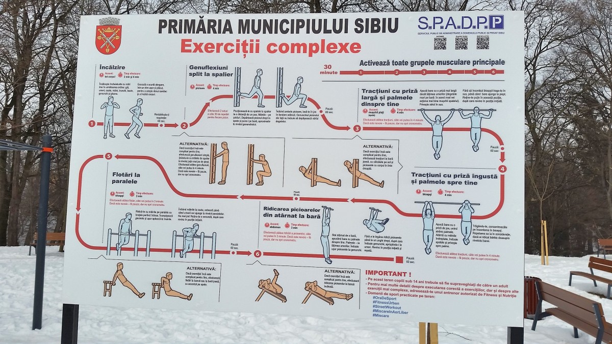 GALERIE FOTO – Cum arată noua zonă de fitness și sport din parcul Sub Arini