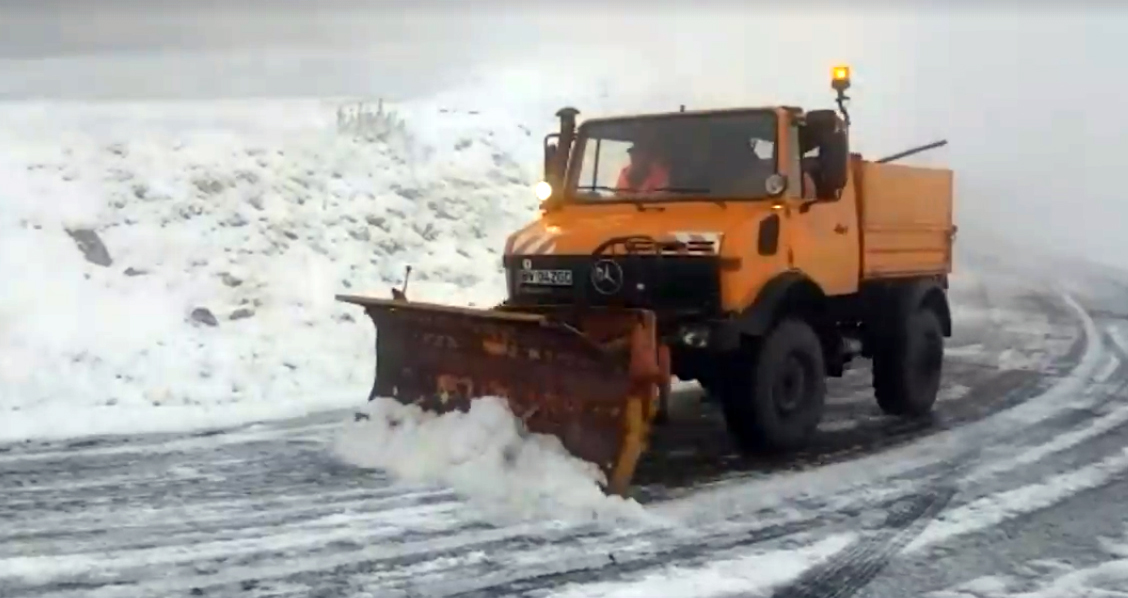 VIDEO - Temperaturi sub zero grade. A nins la marginea Sibiului