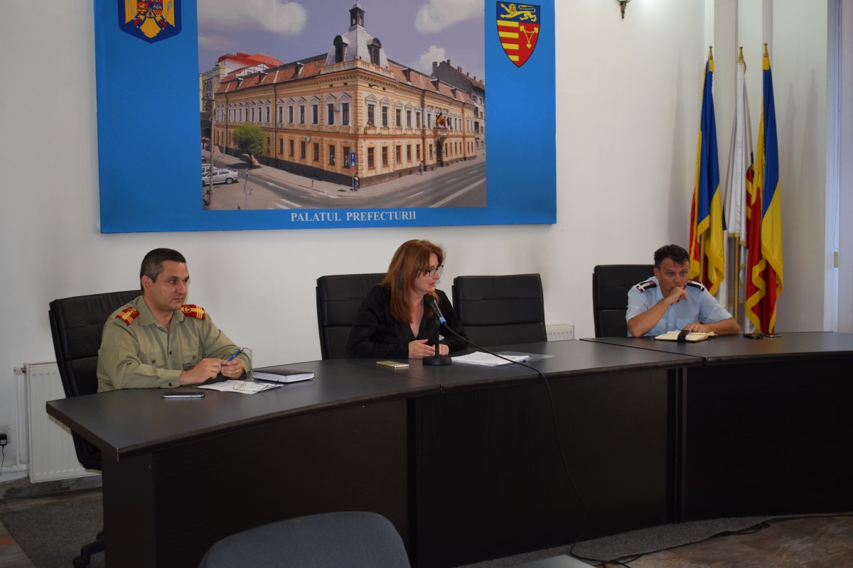 Ședință a Comitetului Județean pentru Situații de Urgență din cauza caniculei