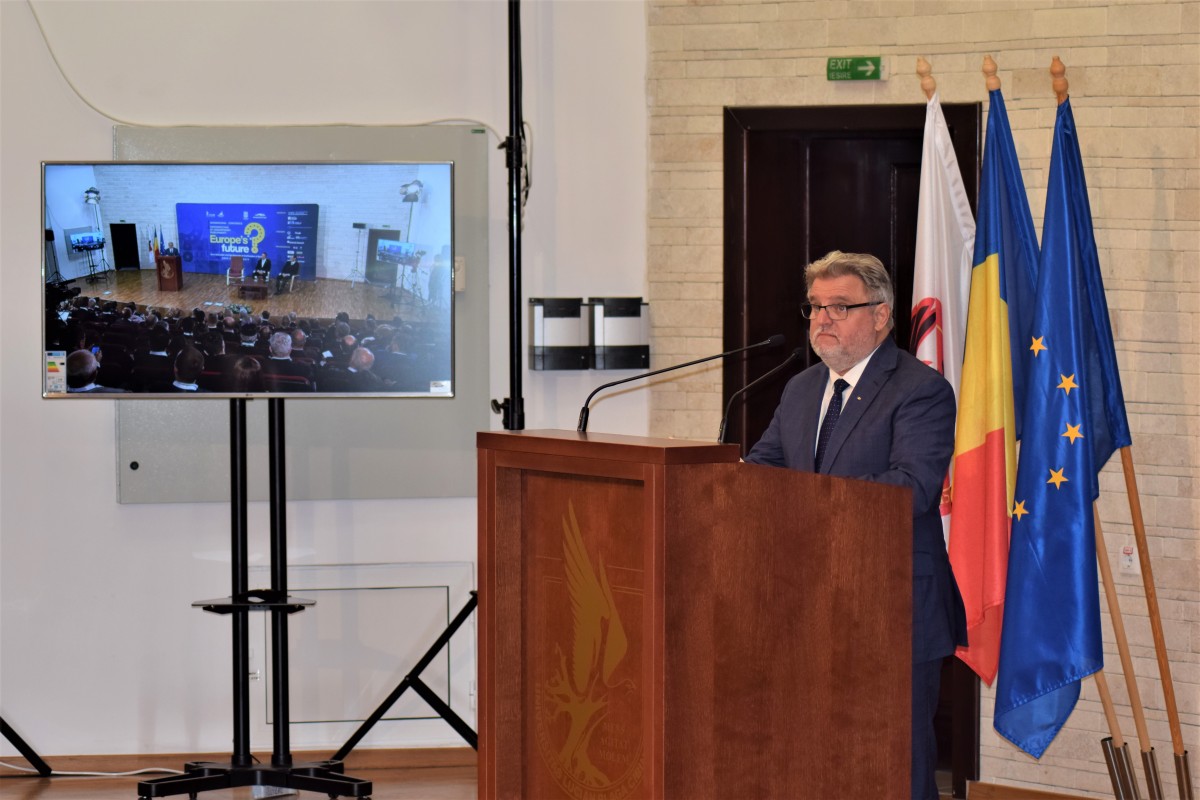 „Viitorul Europei”: Rectorul ULBS a vorbit despre organizarea unei conferințe cu impact internațional la Sibiu