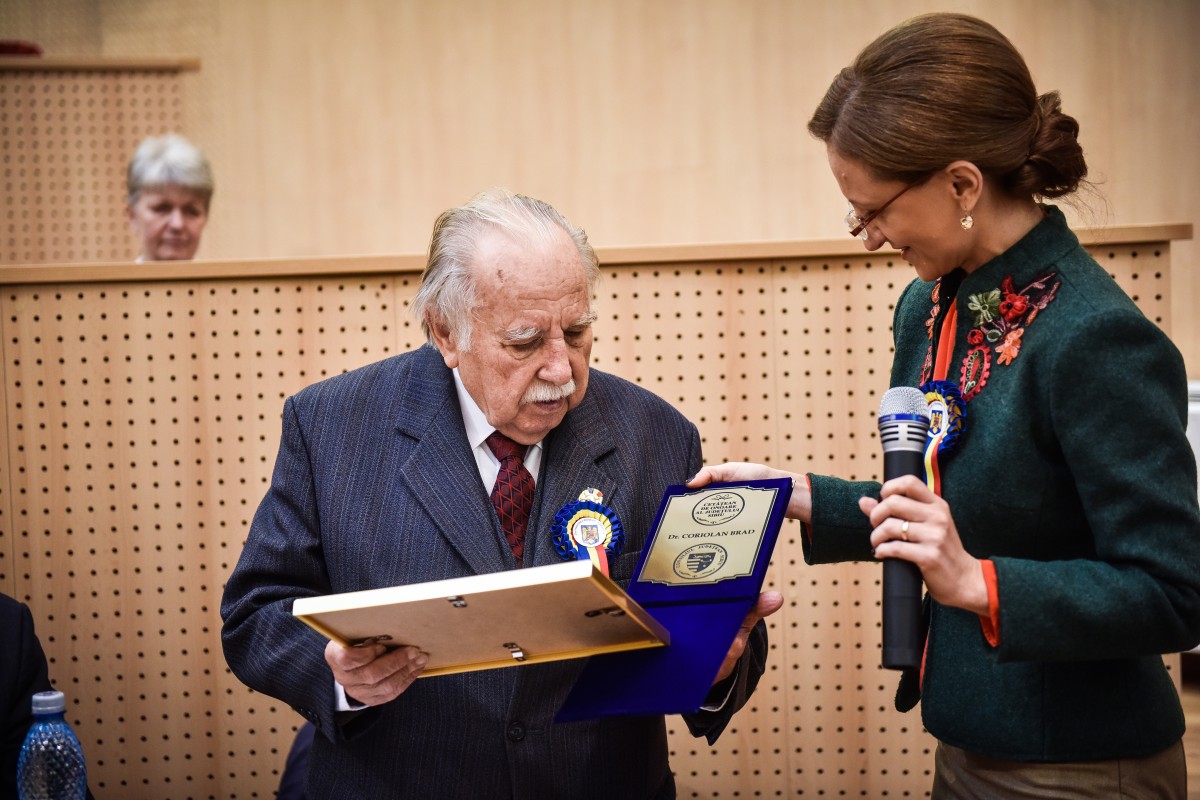 Coriolan Brad, cetățean de onoare al județului Sibiu, de Ziua Națională