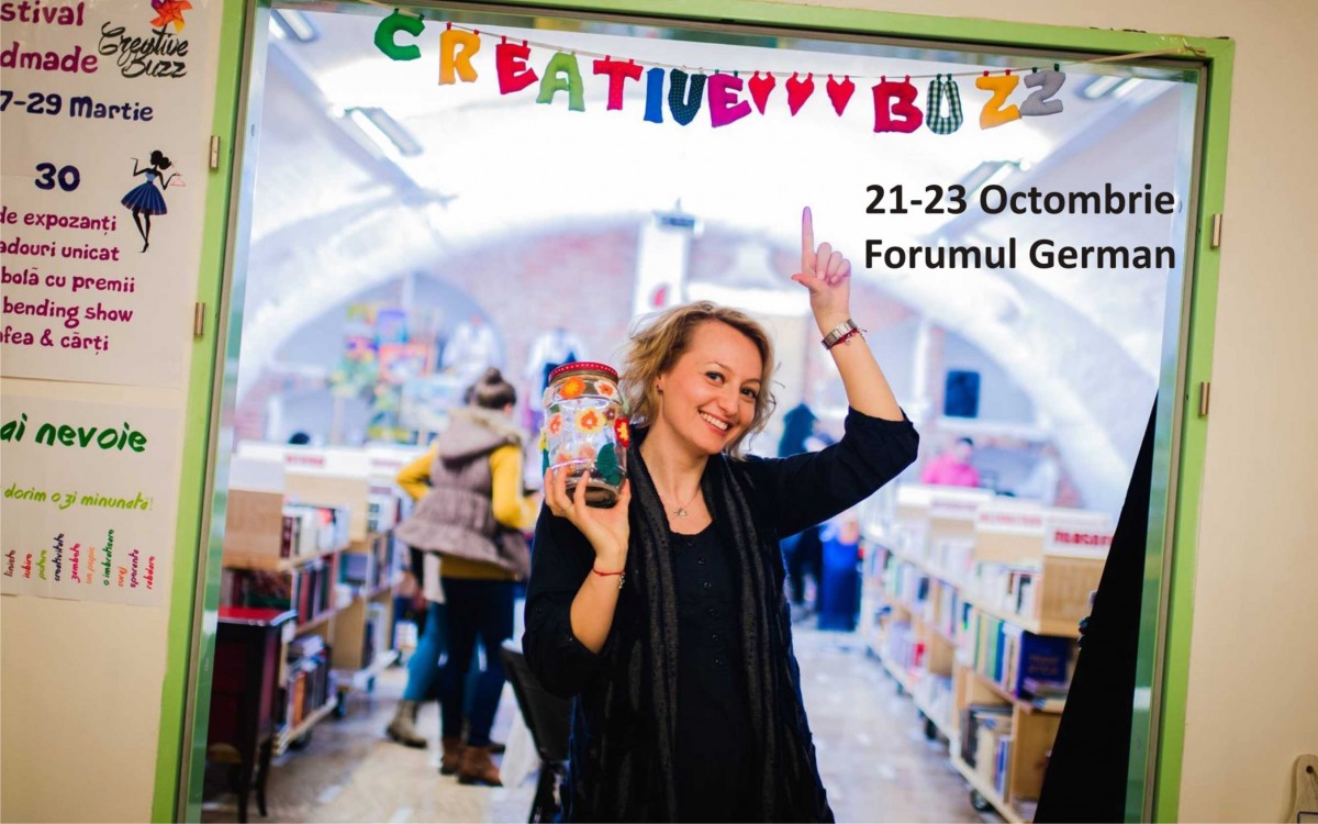 40 de expozanți la Festivalul handmade ,,Creative Buzz” din Sibiu