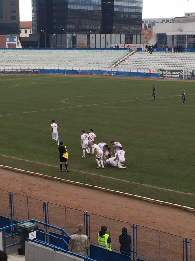 VIDEO – ”Pe primul loc Sibiul e! Sibiul e!”. Petrecere în vestiarul echipei FC Hermannstadt