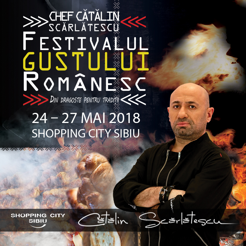 Chef Cătălin Scărlătescu vine la Festivalul Gustului Românesc de la Sibiu