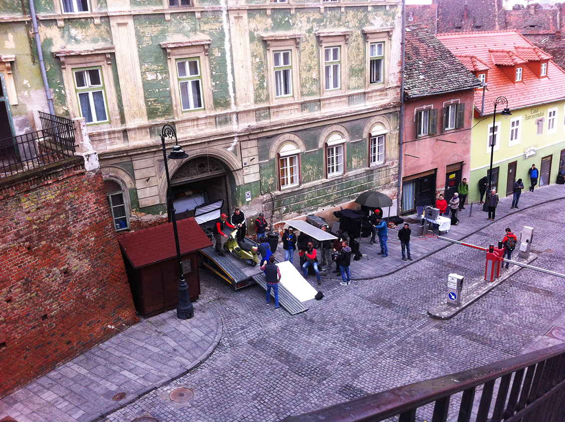 VIDEO - Vodafone filmează un nou spot în Sibiu