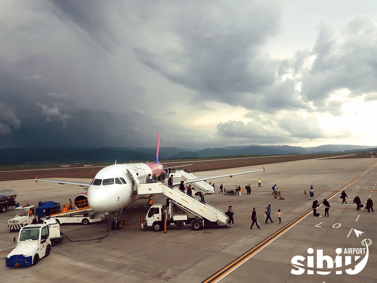 Primul zbor Sibiu-Bruxelles Charleroi și retur, operat cu succes