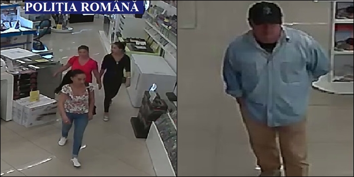 VIDEO Val de furturi la mall. Dacă ați văzut aceste persoane sunați la Poliție