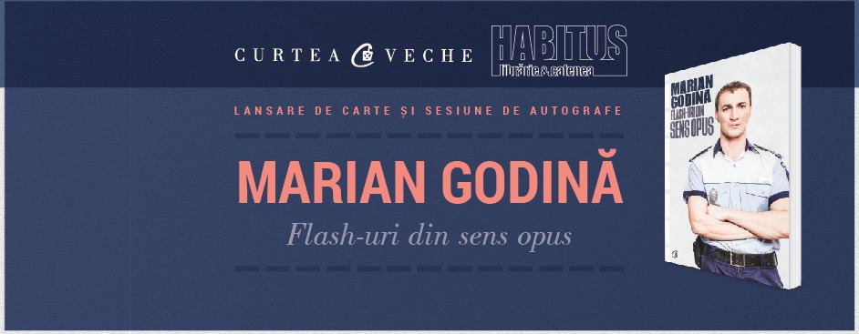 Polițistul cu umor, Marian Godină vine în Sibiu pentru a-și lansa cartea