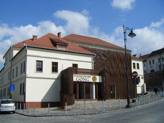 Lumini roșii la Teatrul ,,Gong” în amintirea ursului împușcat