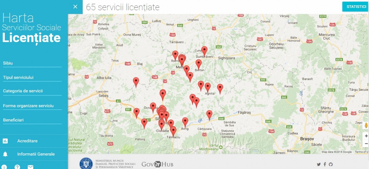 Cele 65 de servicii sociale licențiate din județul Sibiu, la un click  distanță