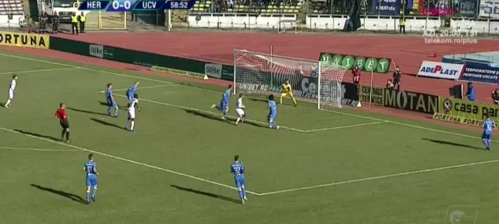 FC Hermannstadt a cedat în fața Craiovei, deși a avut mai multe ocazii de a marca