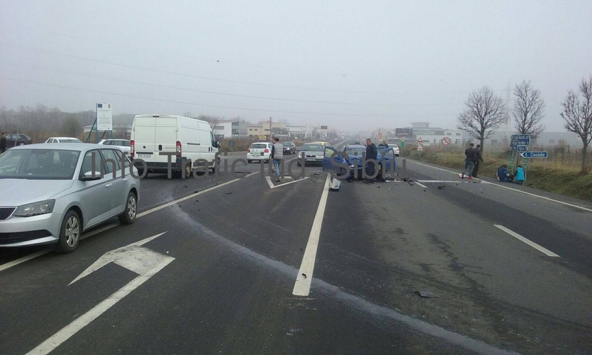 CNADNR mai trebuie să aloce banii. Sens giratoriu la intersecția DN 1 cu drumul spre Cisnădie