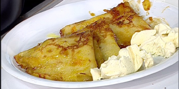 Clătite flambate – desertul preferat de Gheorghe Suditu