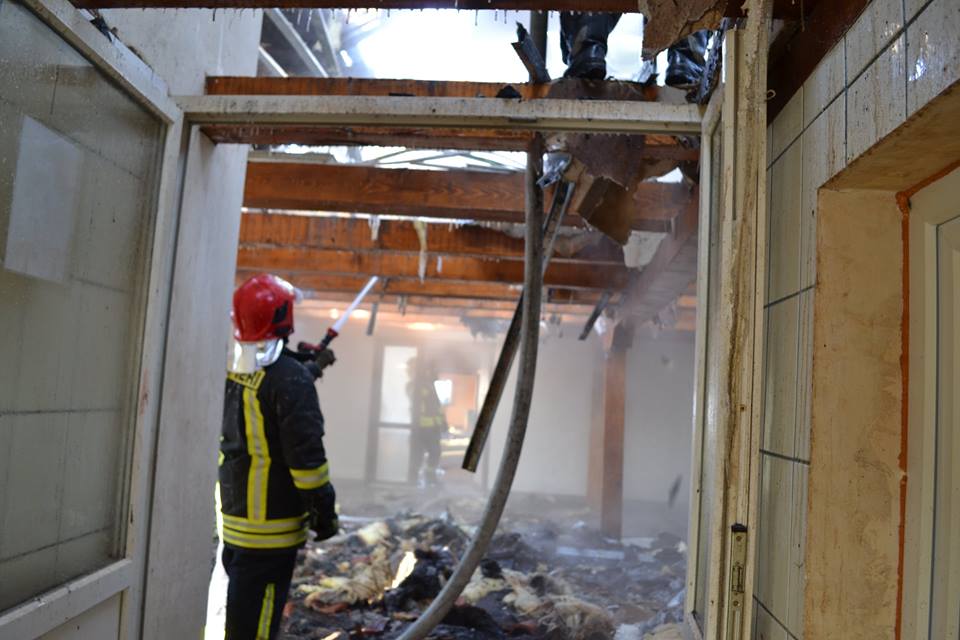 Două incendii în cea mai geroasă dimineață | Foto