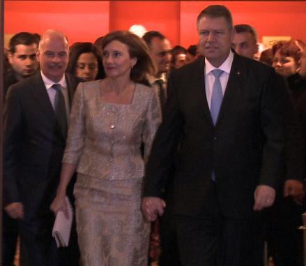 Klaus și Carmen Iohannis, la concertul de Crăciun de la Thalia
