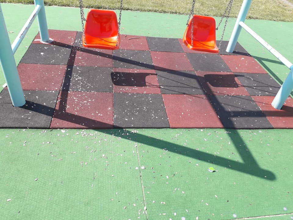 FOTO-Adolescenții din cartier au vandalizat locul de joacă pentru copiii cu autism