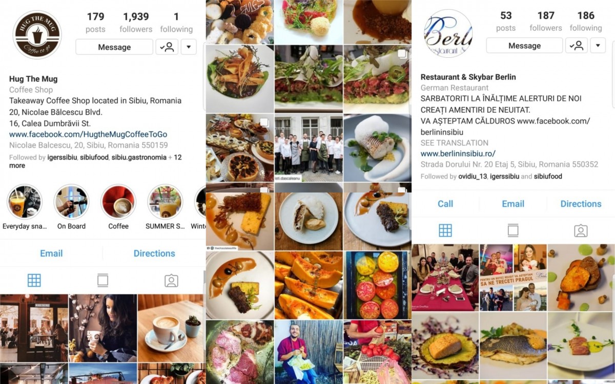Cele mai populare localuri din Sibiu, pe Instagram