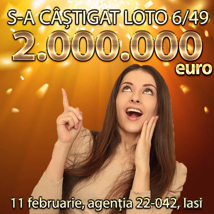 Premiu de 2 milioane de euro câștigat la Loto