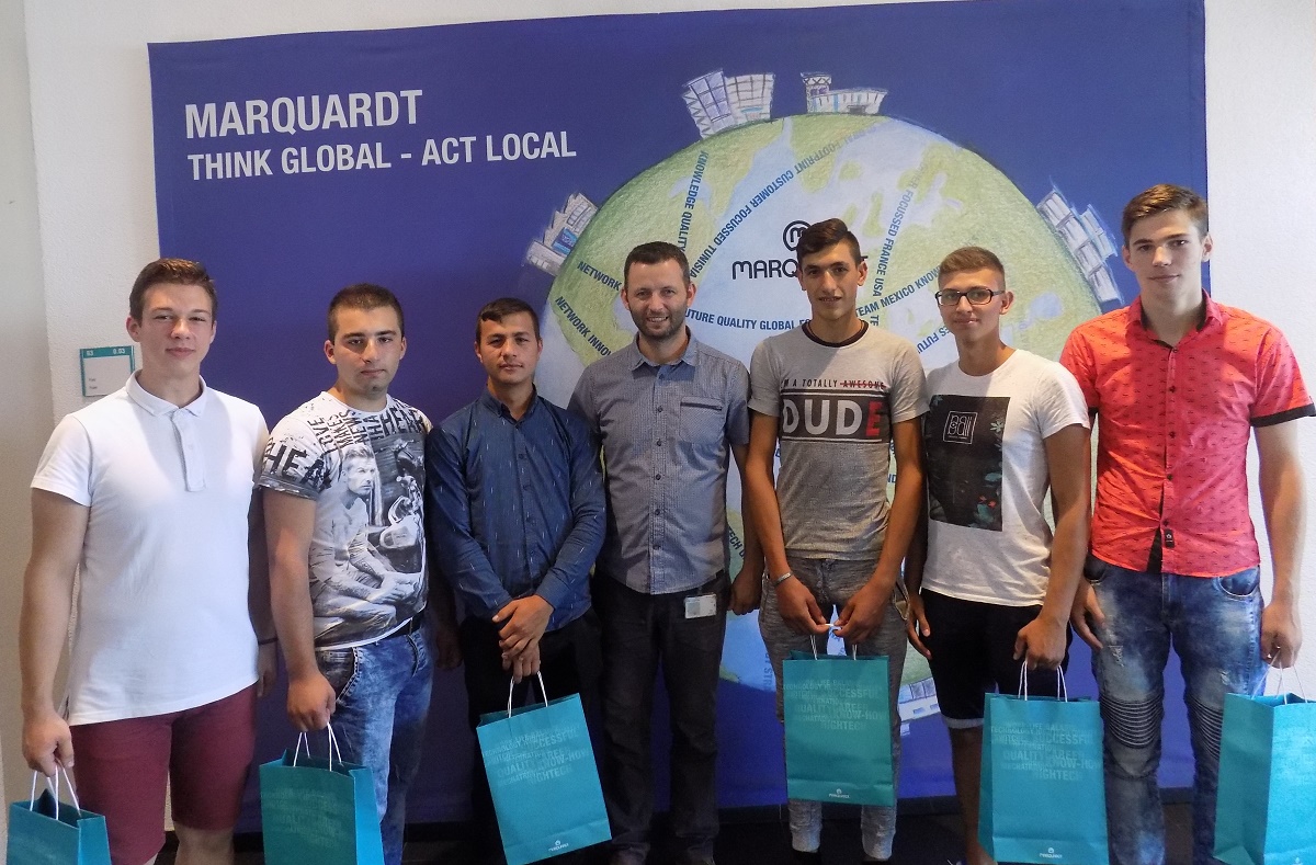 Elevii de la școala duală angajați la Marquardt Sibiu (P)