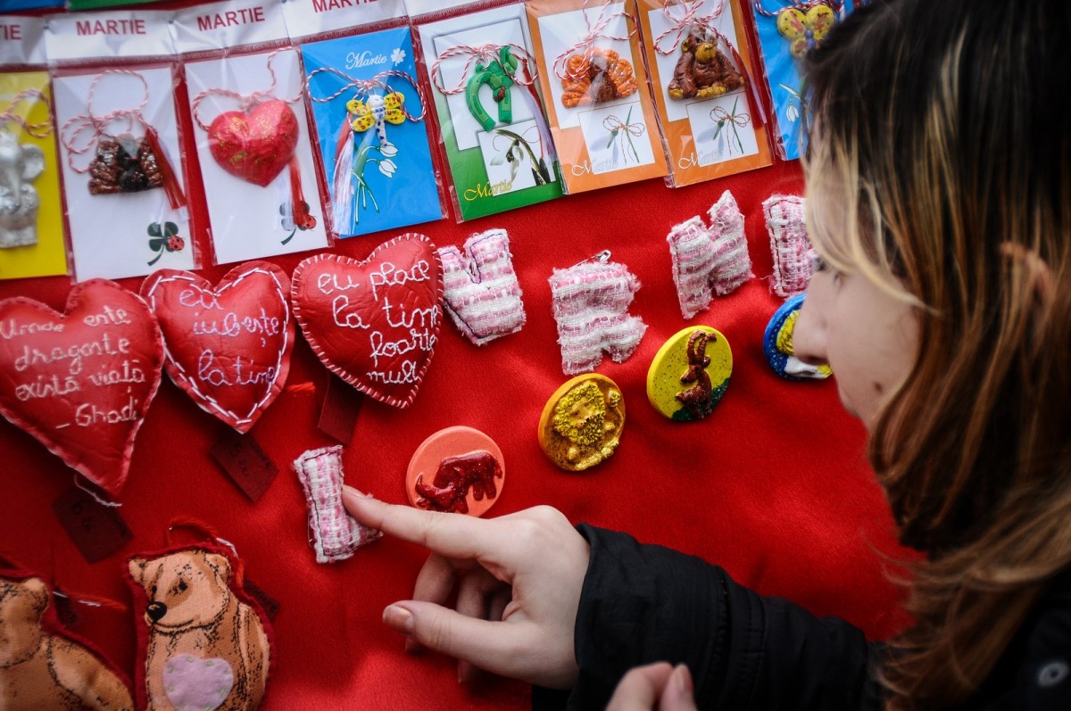 Mărțișoare pe alese, în centrul orașului