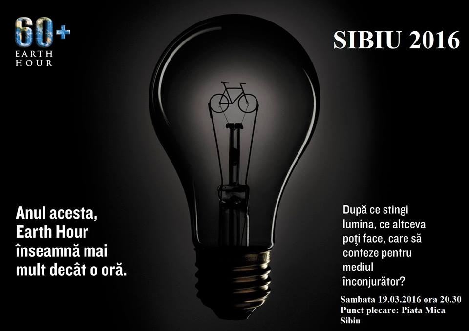 Sibienii pedalează de Ora Pământului