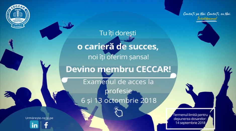 Încep înscrierile pentru examenul de acces la stagiu CECCAR