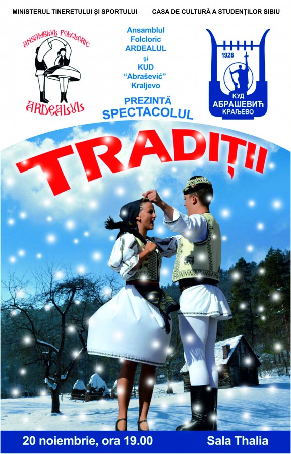 „Tradiții”, un spectacol de dansuri populare românești și sârbești
